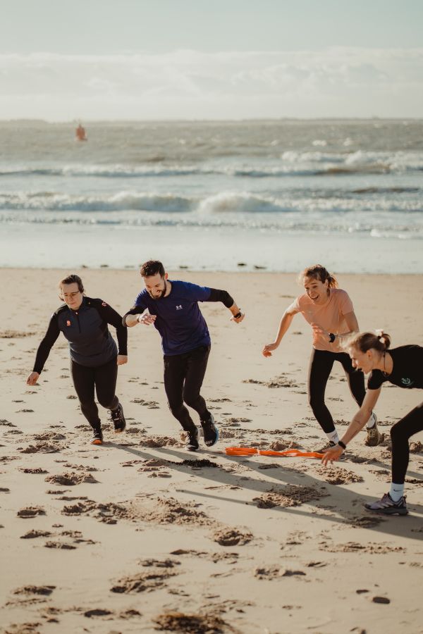 Coaching op het strand